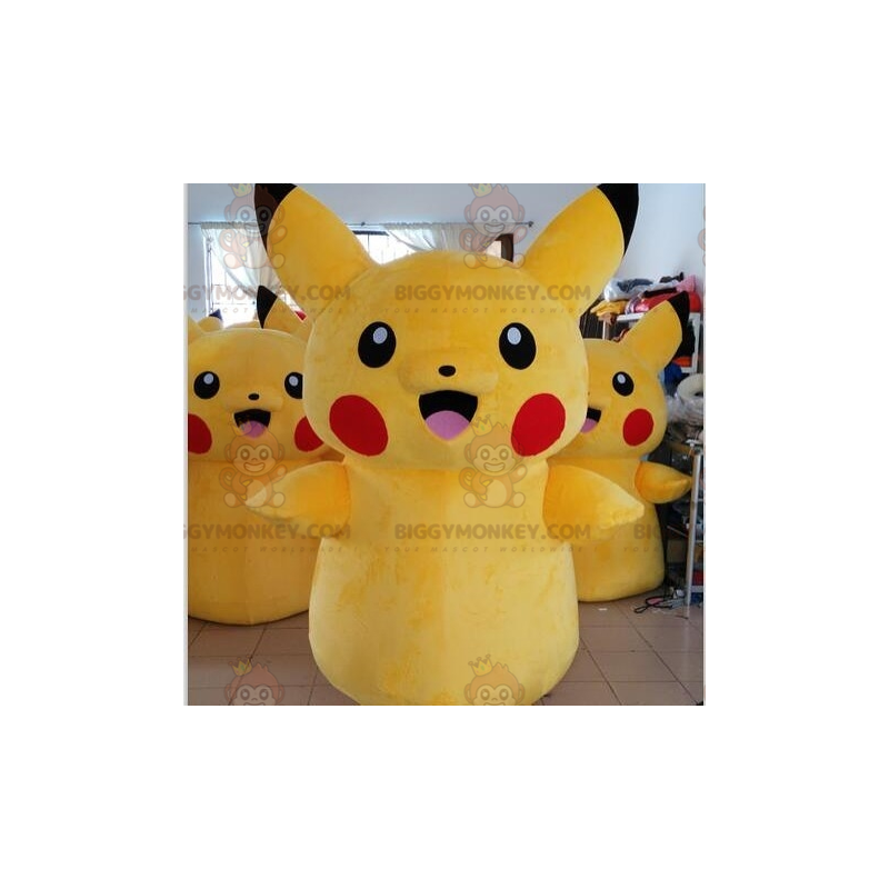 BIGGYMONKEY™ mascottekostuum beroemde Pikachu gele Pokemon