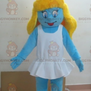 Costume de mascotte BIGGYMONKEY™ de Schtroumpfette personnage