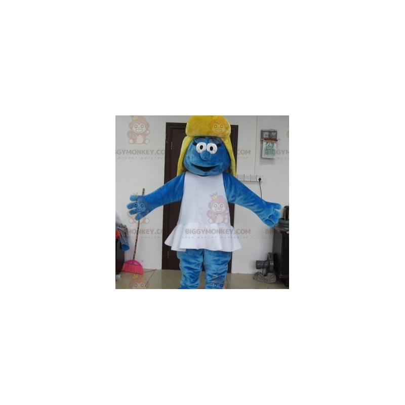 Smurfin Beroemd stripfiguur BIGGYMONKEY™ Mascottekostuum - Smurfin Beroemd stripfiguur BIGGYMONKEY™ Mascottekostuum -