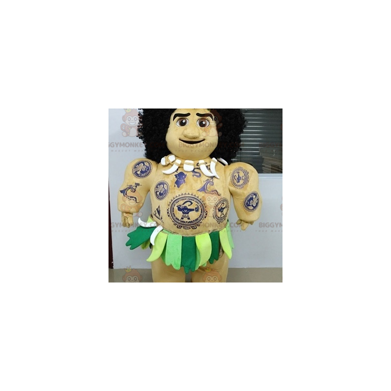 Moana Tattooed Tahitian Maui BIGGYMONKEY™ maskottiasu - Moana Tattooed Tahitian Maui BIGGYMONKEY™ maskottiasu -