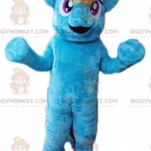 Σούπερ διασκεδαστική στολή μασκότ με Giant Blue Pony BIGGYMONKEY™ - Μασκότ αλόγων - BIGGYMONKEY_07265 - BiggyMonkey.com