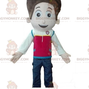 Little School Boy BIGGYMONKEY™ Mascot Costume With Colorful