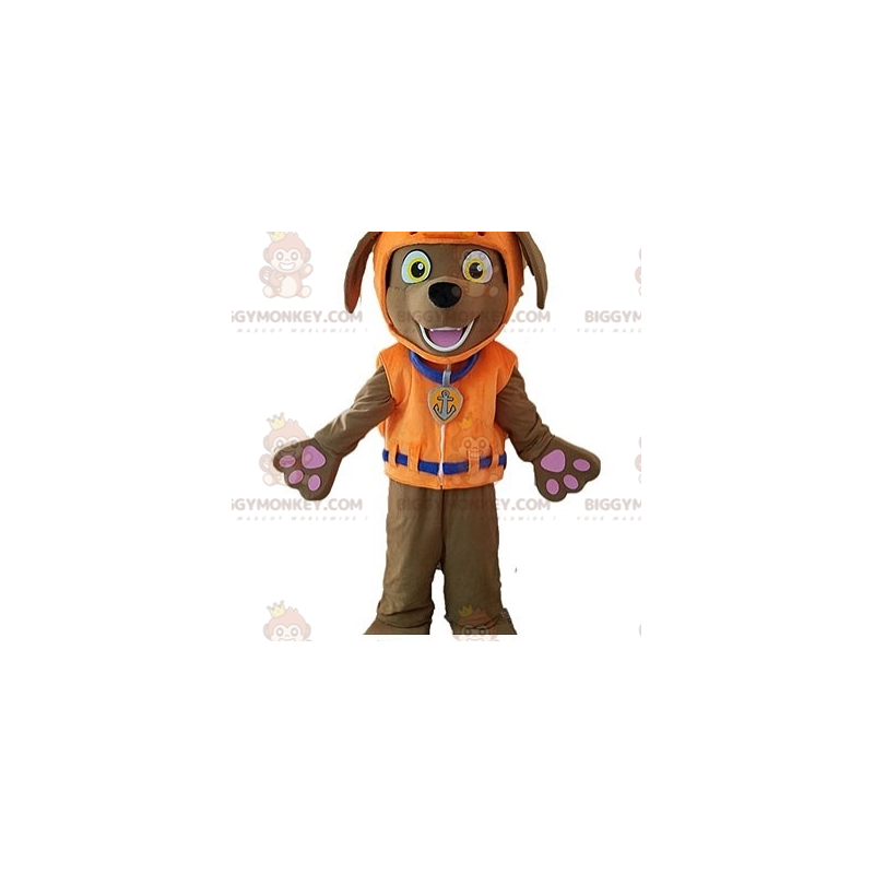 Kostium maskotka brązowy pies BIGGYMONKEY™ z kamizelką Kostium maskotka brązowy pies BIGGYMONKEY™ z kamizelką