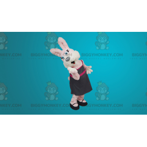 Fantasia de mascote de coelho rosa e branco BIGGYMONKEY™ –