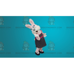 Rosa und weißes Häschen BIGGYMONKEY™ Maskottchenkostüm -