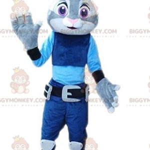 BIGGYMONKEY™ Judy berömd polisman kaninmaskotdräkt från