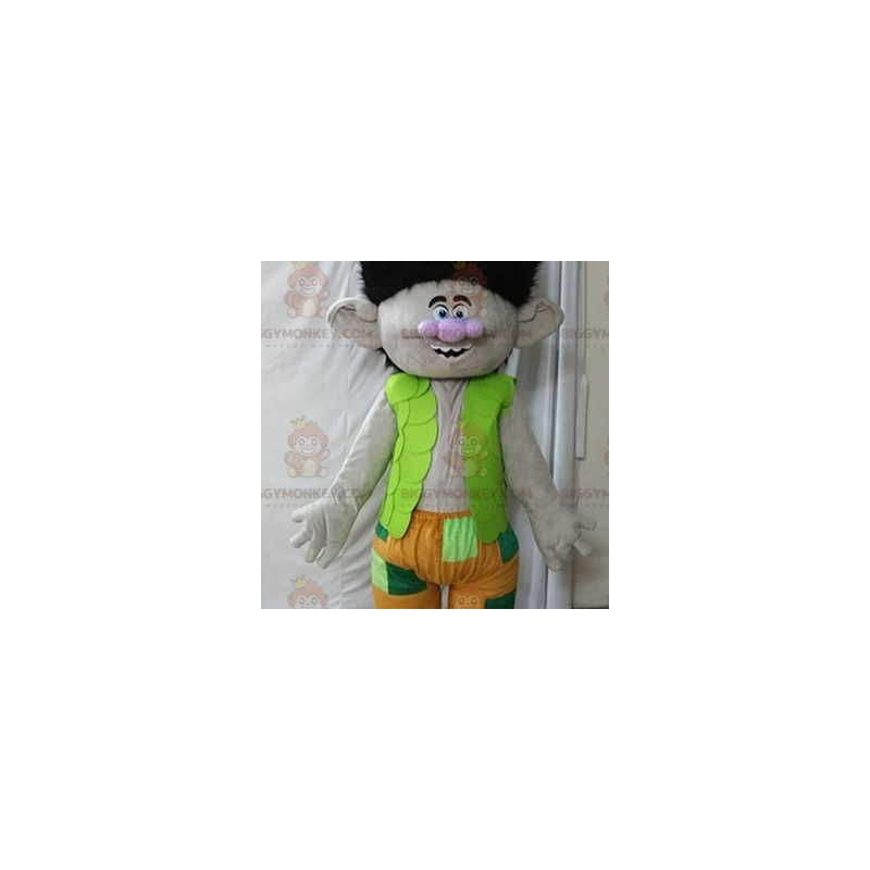 Branche the famous cartoon troll BIGGYMONKEY™ mascot costume –