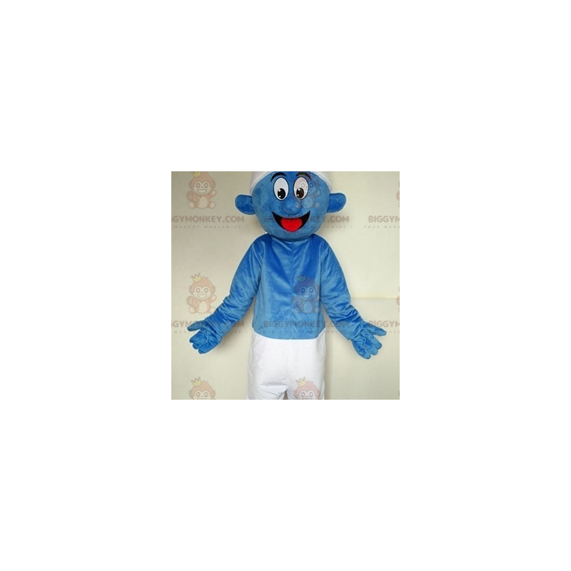 Blå Smølf Berømte tegneseriefigur BIGGYMONKEY™ maskotkostume - Blå Smølf Berømte tegneseriefigur BIGGYMONKEY™ maskotkostume -