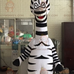 Kostým BIGGYMONKEY™ Marty slavný kreslený zebra madagaskarský