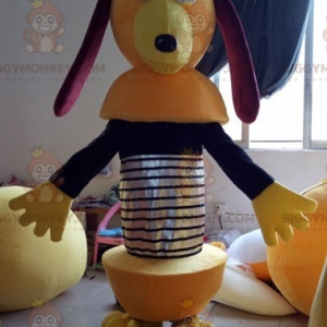 BIGGYMONKEY™ Costume da mascotte cane primavera a zig-zag di