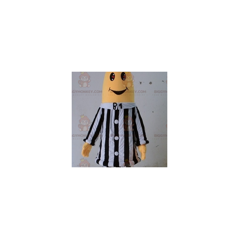 Disfraz de mascota BIGGYMONKEY™ Personaje amarillo con traje de Disfraz de mascota BIGGYMONKEY™ Personaje amarillo con traje de