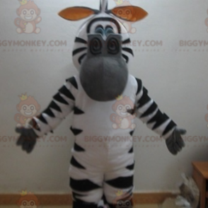 BIGGYMONKEY™ Marty Famous Cartoon Zebra Madagascar Mascot