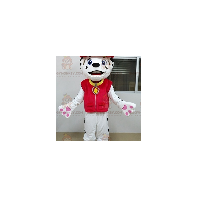 Costume de mascotte BIGGYMONKEY™ de dalmatien en tenue de