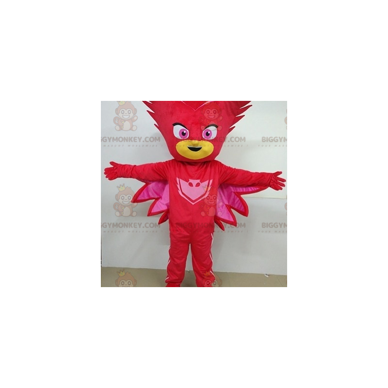 Superhéroe Hombre enmascarado rojo BIGGYMONKEY™ Traje de Superhéroe Hombre enmascarado rojo BIGGYMONKEY™ Traje de