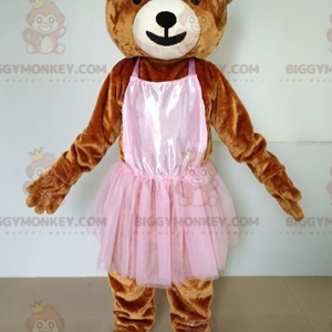 Costume de mascotte BIGGYMONKEY™ de nounours marron avec un