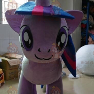 Very Warm Giant Purple Pony BIGGYMONKEY™ Mascot Costume -