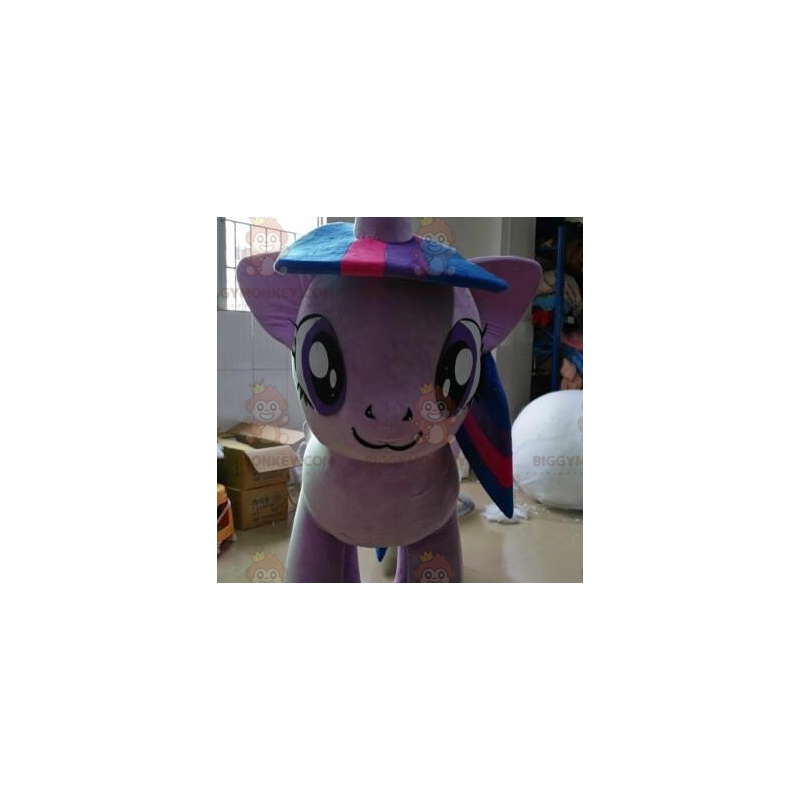 Costume mascotte BIGGYMONKEY™ Pony viola gigante molto caldo - Costume mascotte BIGGYMONKEY™ Pony viola gigante molto caldo -