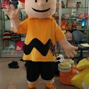 Kostým maskota Charlieho Browna Little Boy Snoppy Comic