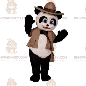 Disfraz de mascota BIGGYMONKEY™ Panda blanco y negro con