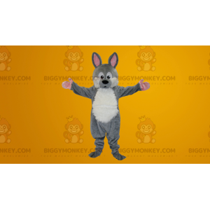 Gray and White Rabbit BIGGYMONKEY™ Mascot Costume -