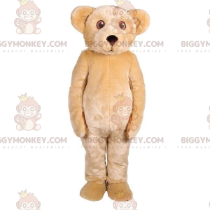 Traje de mascote de urso bronzeado BIGGYMONKEY™ totalmente