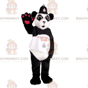 BIGGYMONKEY™ Mascot Costume Black and White Panda In Policeman