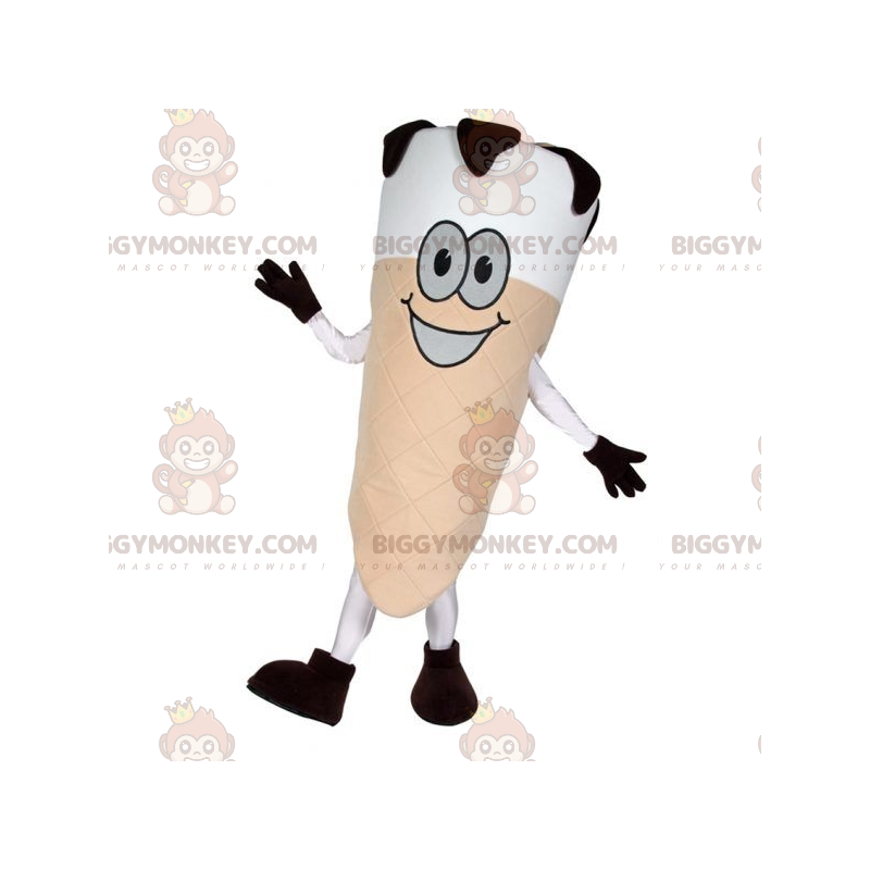 Kæmpe iskegle BIGGYMONKEY™ maskotkostume. Ice Cream Cone BIGGYMONKEY™ maskotkostume - Mad maskot - BiggyMonkey.com