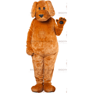 Gigantische bruine en zwarte hond BIGGYMONKEY™ mascottekostuum