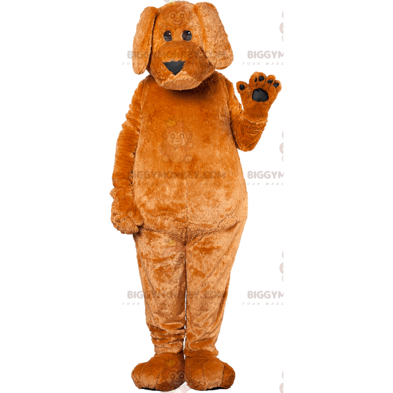 Kæmpe brun og sort hund BIGGYMONKEY™ maskotkostume - Kæmpe brun og sort hund BIGGYMONKEY™ maskotkostume -