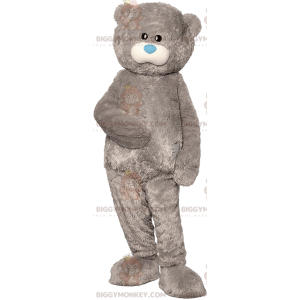 Me to you Famous Grey Teddy BIGGYMONKEY™ maskotkostyme - Maskotter kjente mennesker - BIGGYMONKEY_07399 - BiggyMonkey.com