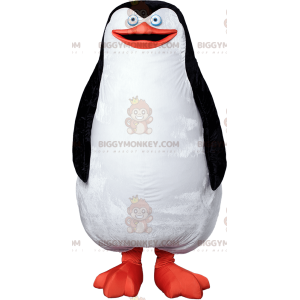 Plump og sød hvid sort og orange pingvin BIGGYMONKEY™ maskotkostume - Fiskmascotter - BIGGYMONKEY_07400 - BiggyMonkey.com