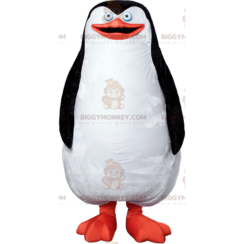 Plump og sød hvid sort og orange pingvin BIGGYMONKEY™ maskotkostume - Fiskmascotter - BIGGYMONKEY_07400 - BiggyMonkey.com