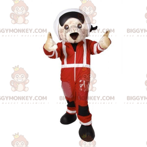 BIGGYMONKEY™ hondenmascottekostuum in pilotenoutfit. Airman