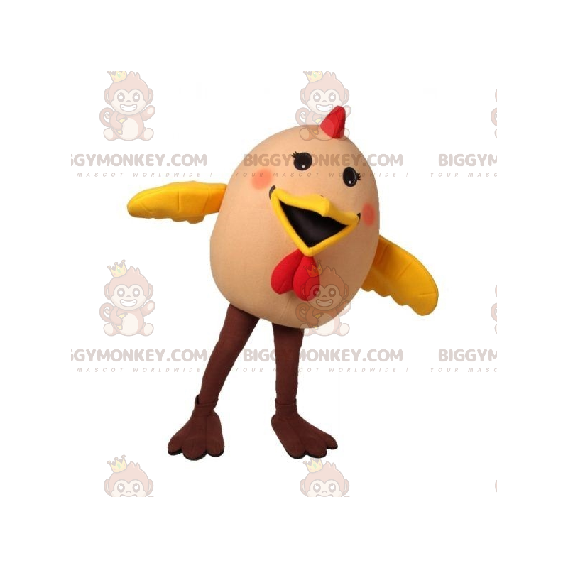Disfraz de mascota de huevo de gallina gigante BIGGYMONKEY™.