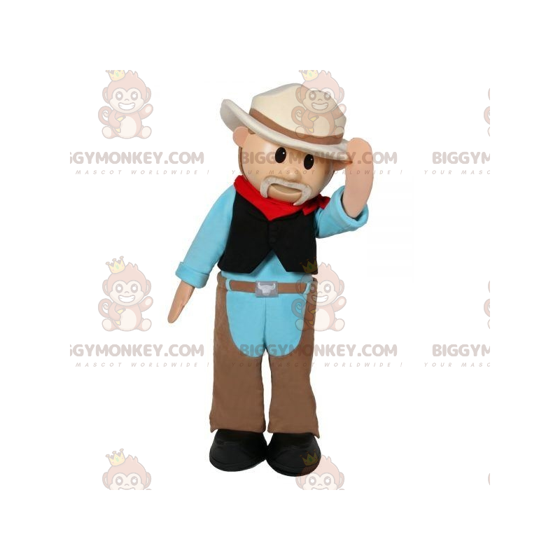 Western Character Farmer Sheriff BIGGYMONKEY™ Mascot Costume – Western Character Farmer Sheriff BIGGYMONKEY™ Mascot Costume –