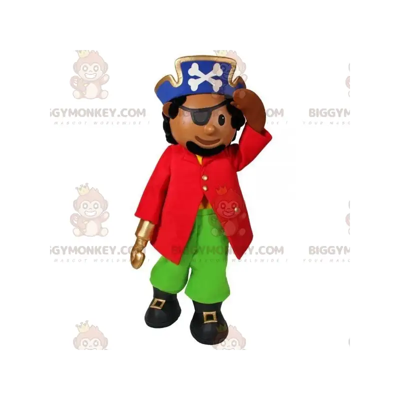 Kostým maskota kapitána Piráta BIGGYMONKEY™ s čepicí a páskou Kostým maskota kapitána Piráta BIGGYMONKEY™ s čepicí a páskou