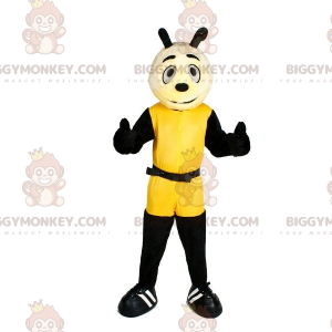 BIGGYMONKEY™ mascot costume of giant yellow and black bee.