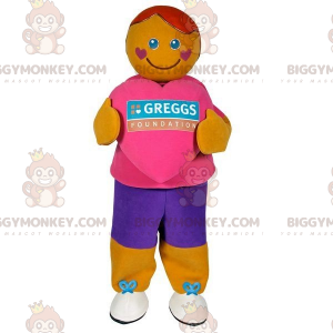 Disfraz de mascota BIGGYMONKEY™ Heart Man - Biggymonkey.com