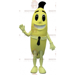 Costume de mascotte BIGGYMONKEY™ de banane jaune géante.