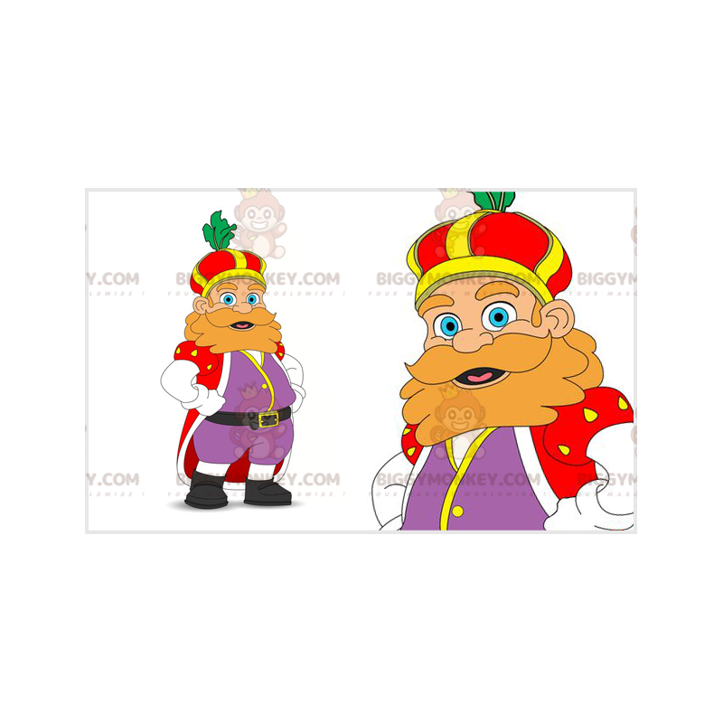 BIGGYMONKEY™ maskotdräkt av fyllig och mustaschig ingefärskung. BIGGYMONKEY™ maskotdräkt av fyllig och mustaschig ingefärskung.