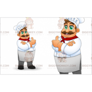 Chef BIGGYMONKEY™ Mascot Costume with Hat. chef costume -
