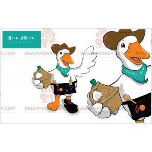 Στολή μασκότ Duck Goose BIGGYMONKEY™ με καπέλο και σκεύη - Μασκότ πάπιας - BIGGYMONKEY_07461 - BiggyMonkey.com