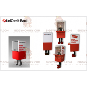 Bank Teller BIGGYMONKEY™ Maskotdräkt. Wicket kostym - Maskot av objekt - BIGGYMONKEY_07479 - BiggyMonkey.com