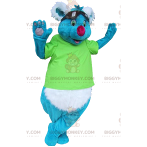 BIGGYMONKEY™ Blue and White Koala Mascot Costume with