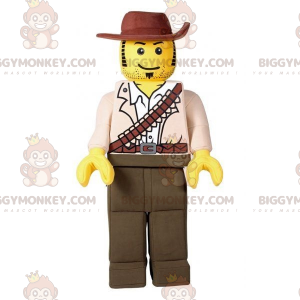 Lego BIGGYMONKEY™ Mascot Costume Dressed as a Cowboy Hunter –