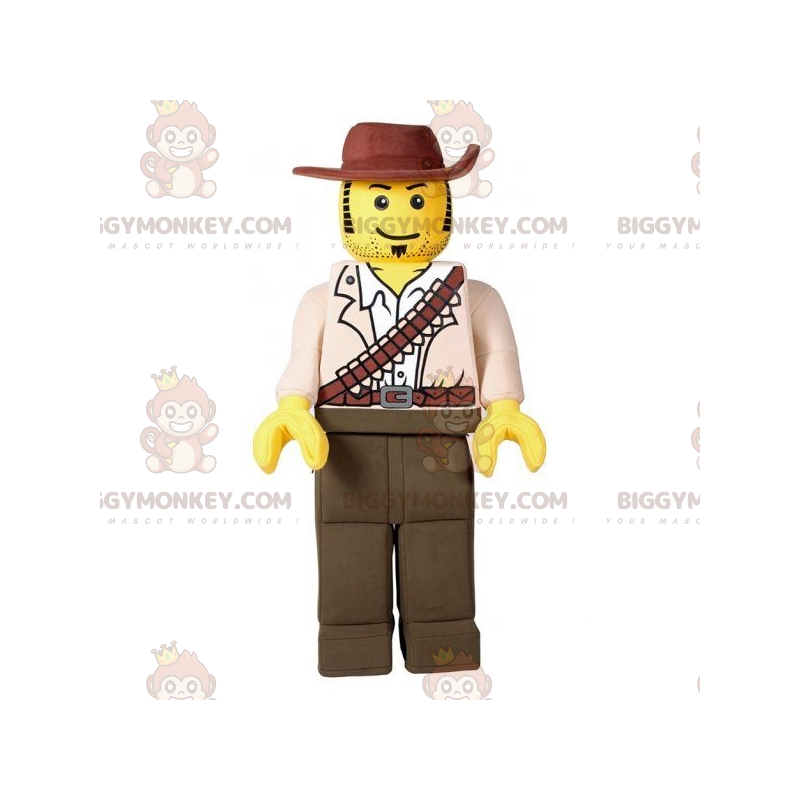 Lego BIGGYMONKEY™ maskotkostume klædt ud som en cowboyjæger -