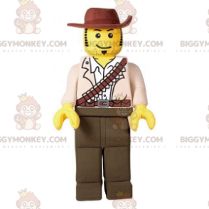 Lego BIGGYMONKEY™ mascottekostuum verkleed als cowboyjager - Mascottes beroemde mensen - BIGGYMONKEY_07487 - BiggyMonkey.com