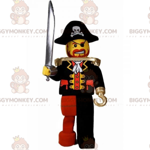 Lego BIGGYMONKEY™ maskottiasu merirosvoksi pukeutuneena hatun