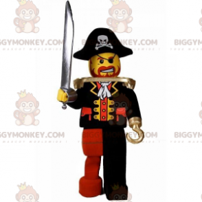Kostium maskotki Lego BIGGYMONKEY™ przebrany za pirata w kapeluszu - Znani ludzie maskotki - BIGGYMONKEY_07488 - BiggyMonkey.com