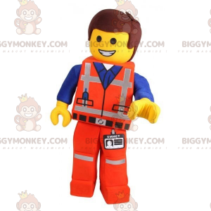 Costume de mascotte BIGGYMONKEY™ de Playmobil de Lego en tenue